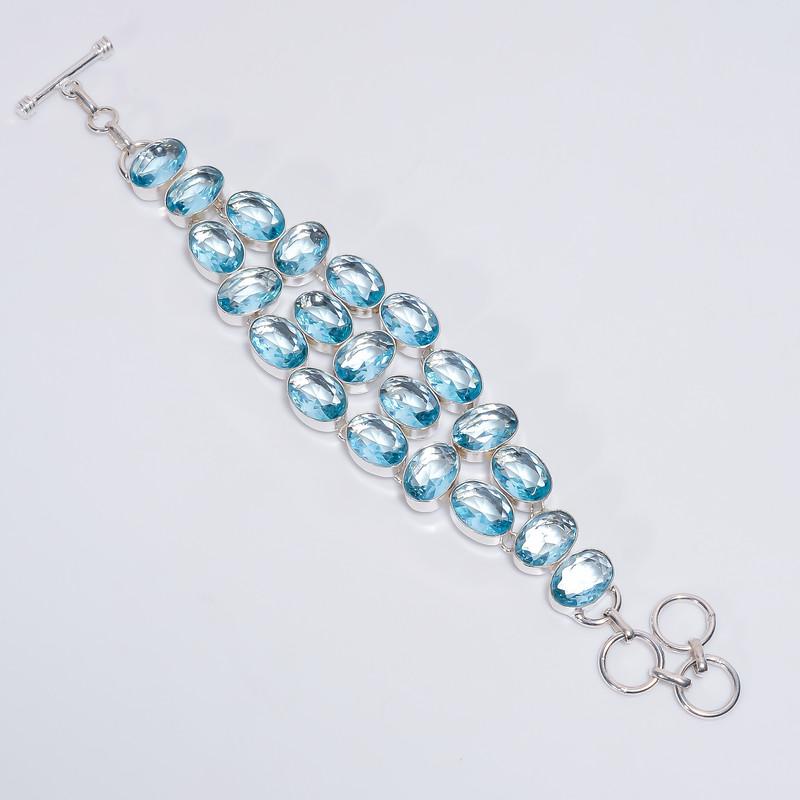 Exclusive Top Grade Qualite 100% Natural Sky Blue Topaz Oval Shape Ethnic Style Handmade Jewelry 925 Steling Silver Bracelet 7-9 WSJ-5146 7-9
Exclusive Top Grade Qualite 100% Natural Sky Blue Topaz Oval Shape Ethnic Style Handmade Jewelry 925 Steling Silver Bracelet 7-9 WSJ-5146 7-9