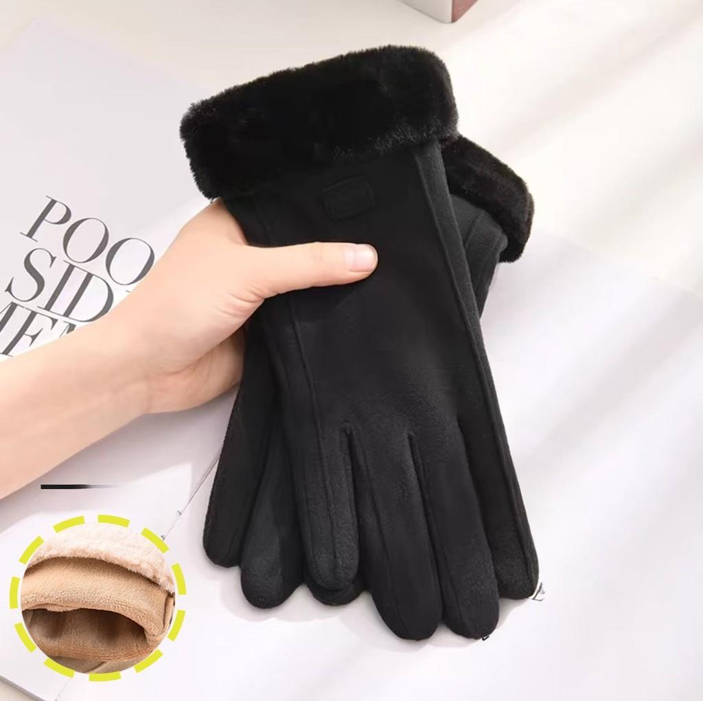 Womens Thick Fleece Hand Gloves With Touchenabled Tips For Winter Outdoor Activities чорний
Womens Thick Fleece Hand Gloves With Touchenabled Tips For Winter Outdoor Activities чорний