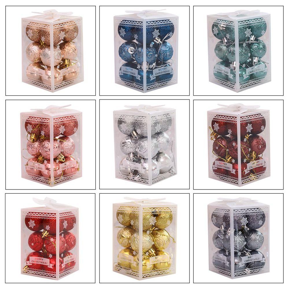12PCS Plastic Christmas Tree Balls 9 Colors Xmas Baubles High-quality Xmas Ornament Ball Storefront срібний
12PCS Plastic Christmas Tree Balls 9 Colors Xmas Baubles High-quality Xmas Ornament Ball Storefront срібний