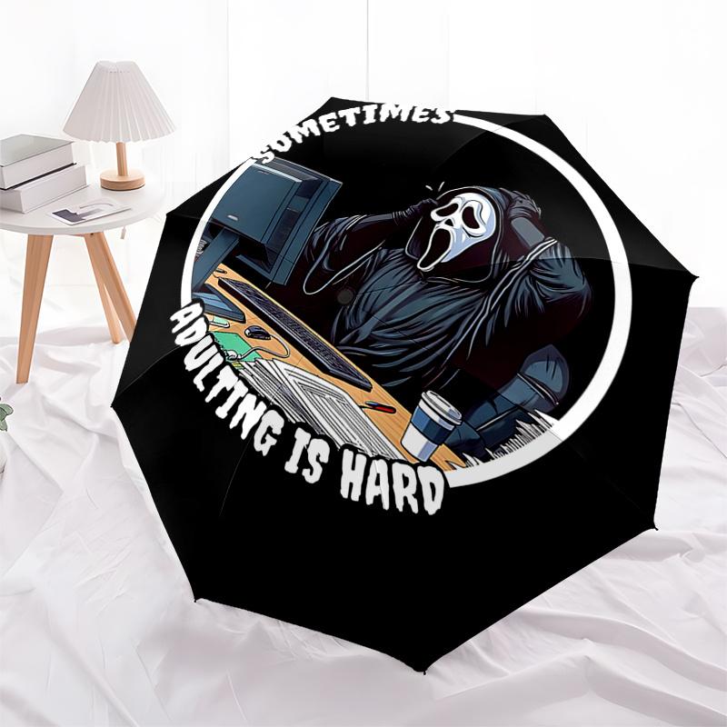 Scream Adulting is Hard: Limited Edition Scream Mask with Automatic Opening Umbrella - Perfect for Fans, Travelers, and Everyday Use0104228a
Scream Adulting is Hard: Limited Edition Scream Mask with Automatic Opening Umbrella - Perfect for Fans, Travelers, and Everyday Use0104228a