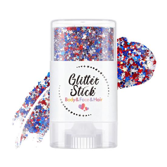 Independence Day Body Glitter Stick, Patriotic USA Flag Face Hair Glitter Accessories, Sparkling Red B
Independence Day Body Glitter Stick, Patriotic USA Flag Face Hair Glitter Accessories, Sparkling Red B