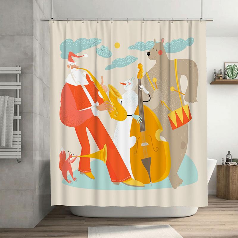 Tu Musical Fox Shower Curtain Woodland Animal Forest Decor Bathroom Set Vintage Nature Themed Backdrop Artistic Home Decor W60H190(CM)-1 Pcs
Tu Musical Fox Shower Curtain Woodland Animal Forest Decor Bathroom Set Vintage Nature Themed Backdrop Artistic Home Decor W60H190(CM)-1 Pcs