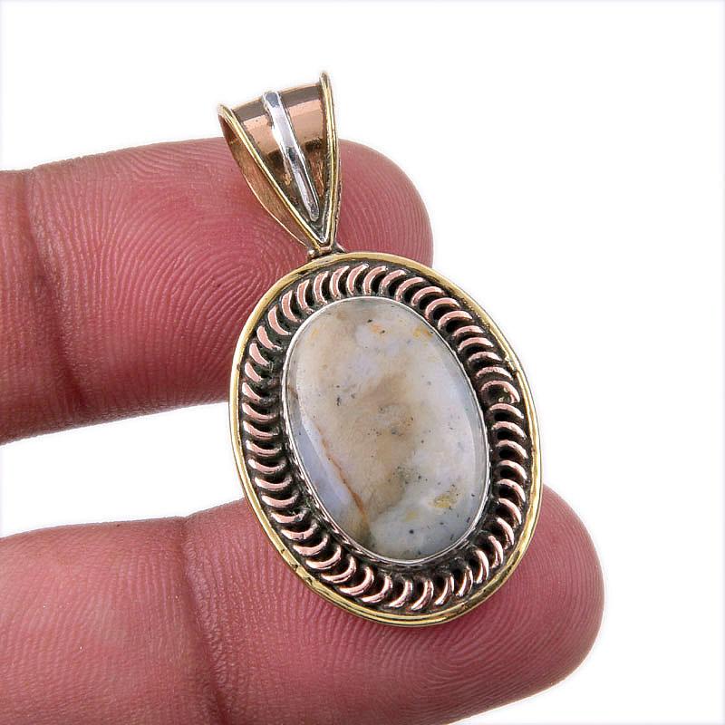 Natural Dendrite Opal 925 Solid Sterling Silver Gift TwoTone Pendant 1.50 T1g33
Natural Dendrite Opal 925 Solid Sterling Silver Gift TwoTone Pendant 1.50 T1g33