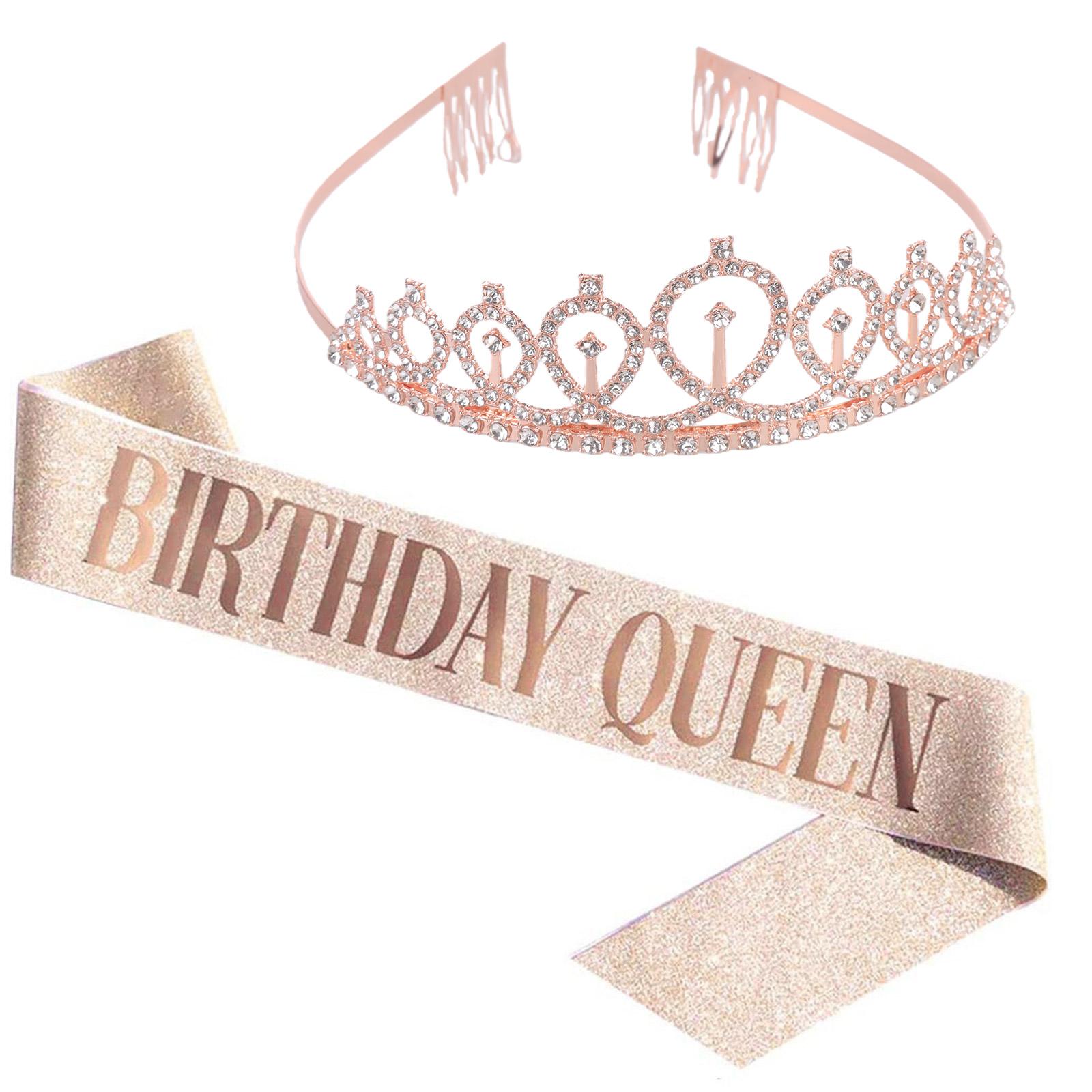 Birthday Decorations for Girls Birthday Sash Rhinestones Crown Tiara Birthday Gifts for Women Birthday Party Decorations
Birthday Decorations for Girls Birthday Sash Rhinestones Crown Tiara Birthday Gifts for Women Birthday Party Decorations