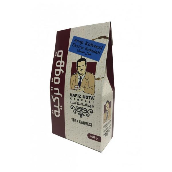 Кофе Hafız Usta - турецкий кофе с добавлением молотого кардамона, очень обжаренный, 200гр
Кофе Hafız Usta - турецкий кофе с добавлением молотого кардамона, очень обжаренный, 200гр