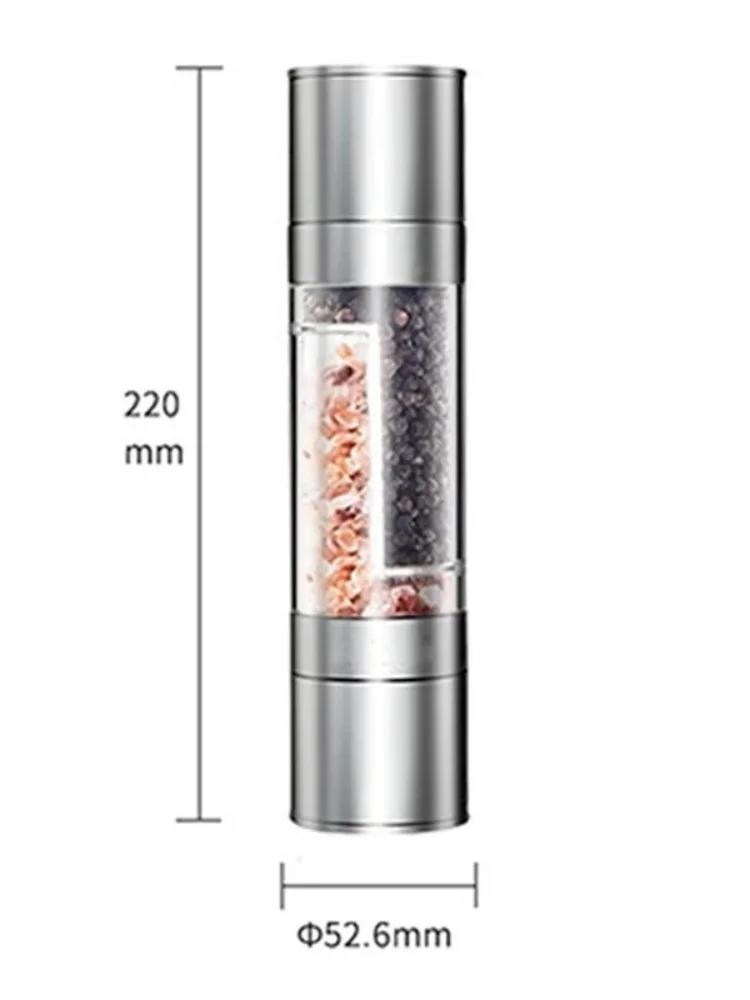 1 Pcs Premium 2-in-1 Salt And Pepper Grinder Manual With Adjustable Coarseness Double Spice серебряный
1 Pcs Premium 2-in-1 Salt And Pepper Grinder Manual With Adjustable Coarseness Double Spice серебряный