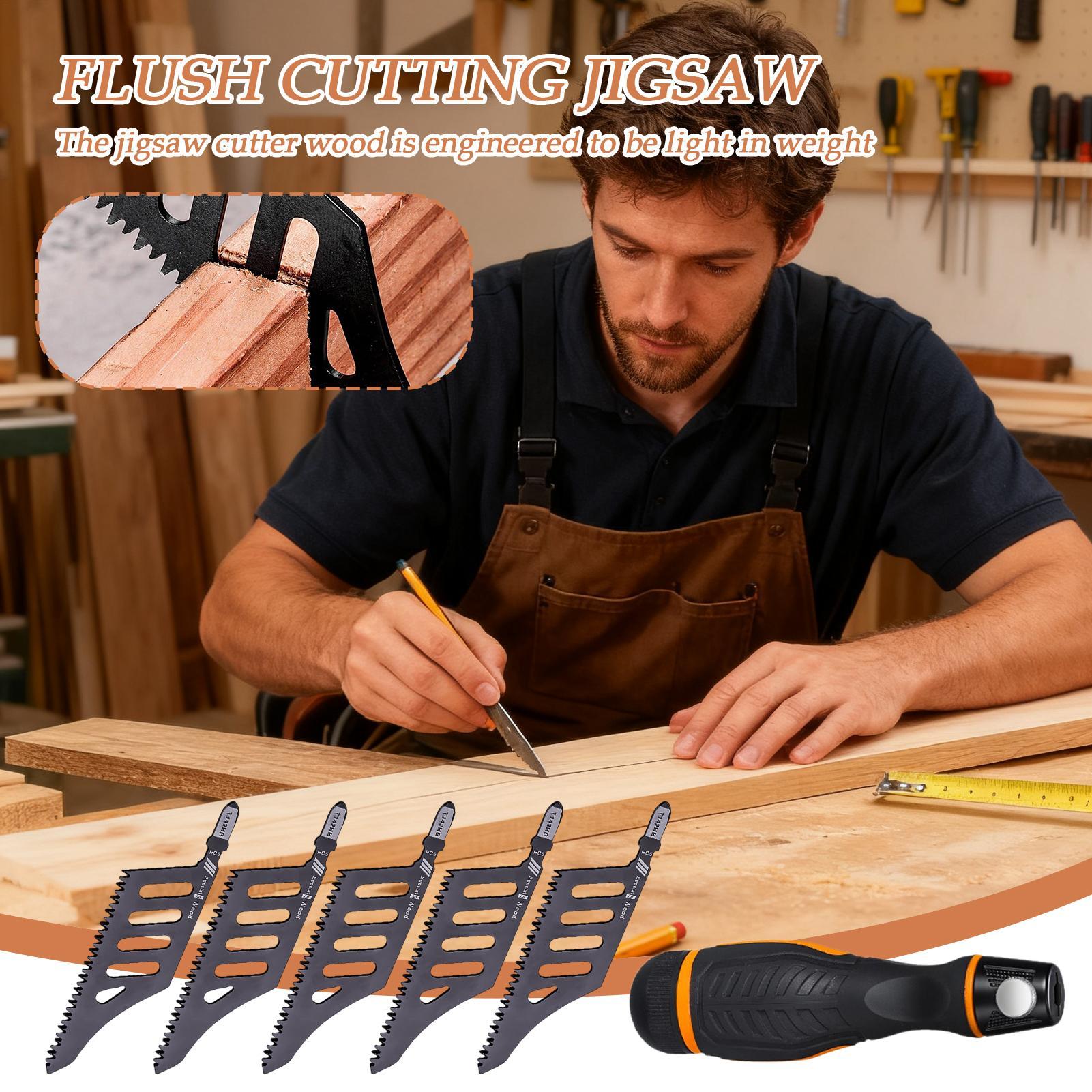 Jigsaw Cutter With Handle Carbon Steel Tool Cutting 5pieces Wood Cutter For Carpentry Home Professional Workshop Metalworking China Mainland
Jigsaw Cutter With Handle Carbon Steel Tool Cutting 5pieces Wood Cutter For Carpentry Home Professional Workshop Metalworking China Mainland