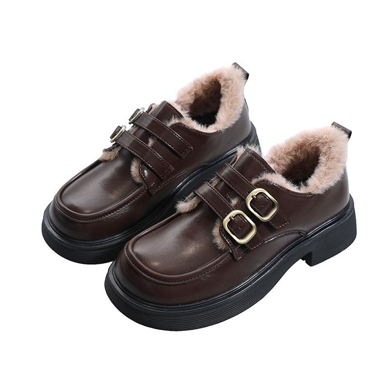 Універсальний стиль пухнасті маленькі шкіряні туфлі жіночі осінньо-зимові оксамитові коричневі лофери в британському стилі ретро взуття 40 темно-коричневого кольору
Універсальний стиль пухнасті маленькі шкіряні туфлі жіночі осінньо-зимові оксамитові коричневі лофери в британському стилі ретро взуття 40 темно-коричневого кольору