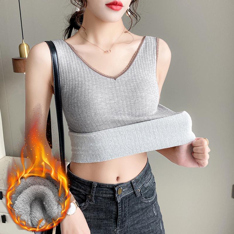 Женский зимний плюшевый жилет: Плотный, теплый, с подкладкой на груди, без рукавов, цельный бюстгальтер, контрастный цвет One Size
Женский зимний плюшевый жилет: Плотный, теплый, с подкладкой на груди, без рукавов, цельный бюстгальтер, контрастный цвет One Size