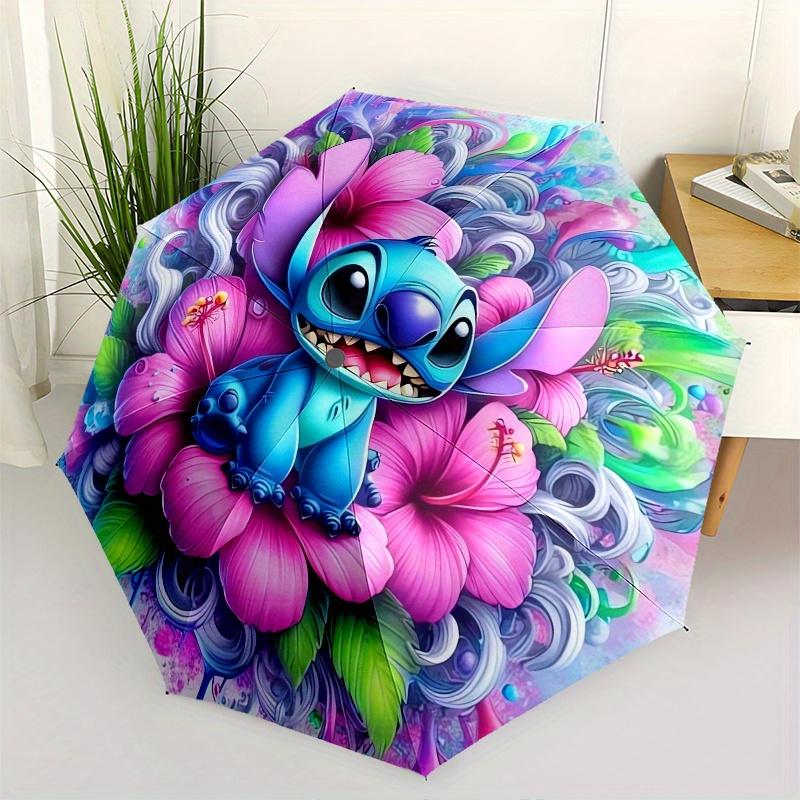 Stitch,Flowers Automatic folding umbrella, 8 ribs portable foldable design, best choice for business and going out, birthday, Halloween, Chr
Stitch,Flowers Automatic folding umbrella, 8 ribs portable foldable design, best choice for business and going out, birthday, Halloween, Chr