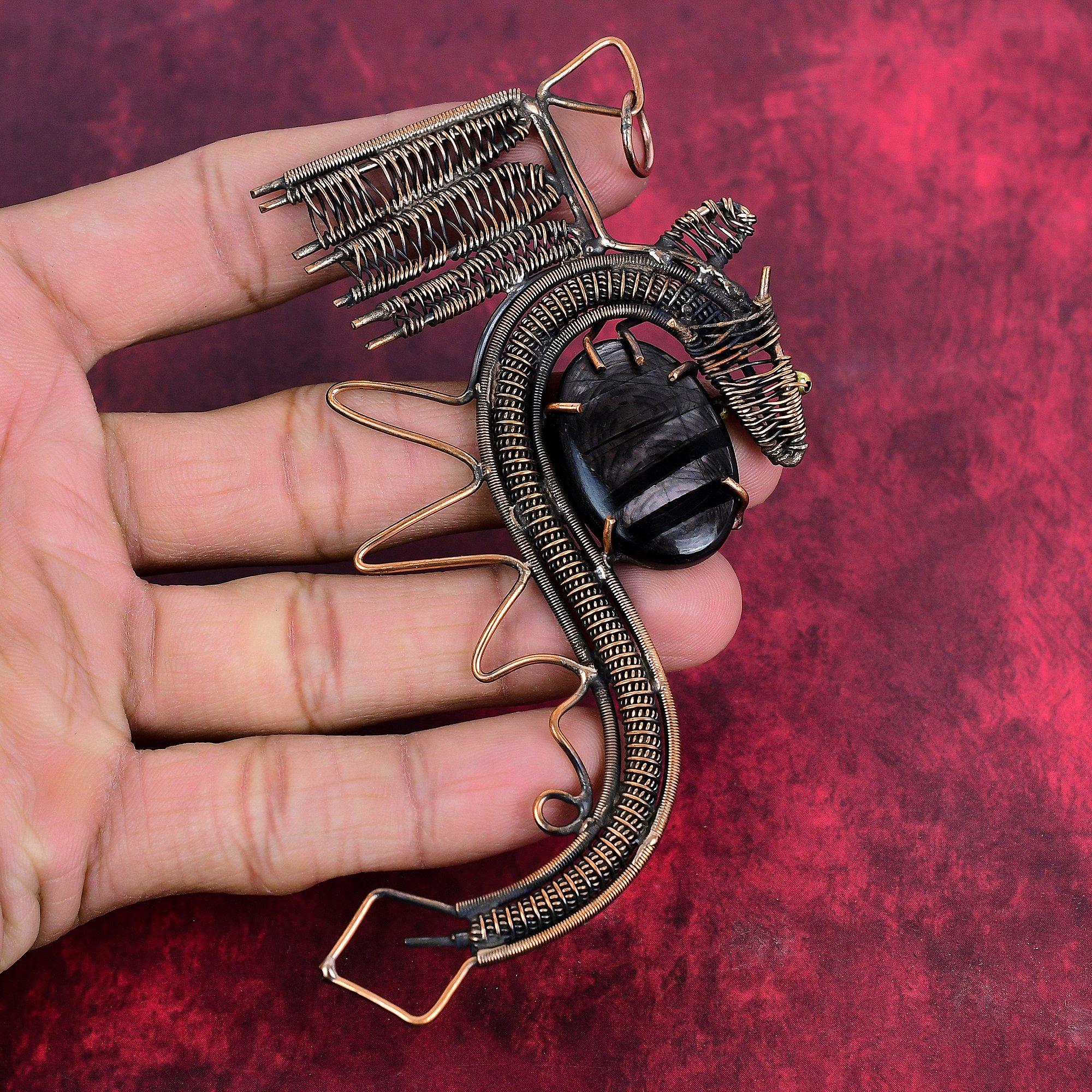 Hypersthene pendant copper wire wrapped pendant handmade gemstone pendant copper jewelry gifts for women dragon pendant wire wrapped jewelry
Hypersthene pendant copper wire wrapped pendant handmade gemstone pendant copper jewelry gifts for women dragon pendant wire wrapped jewelry