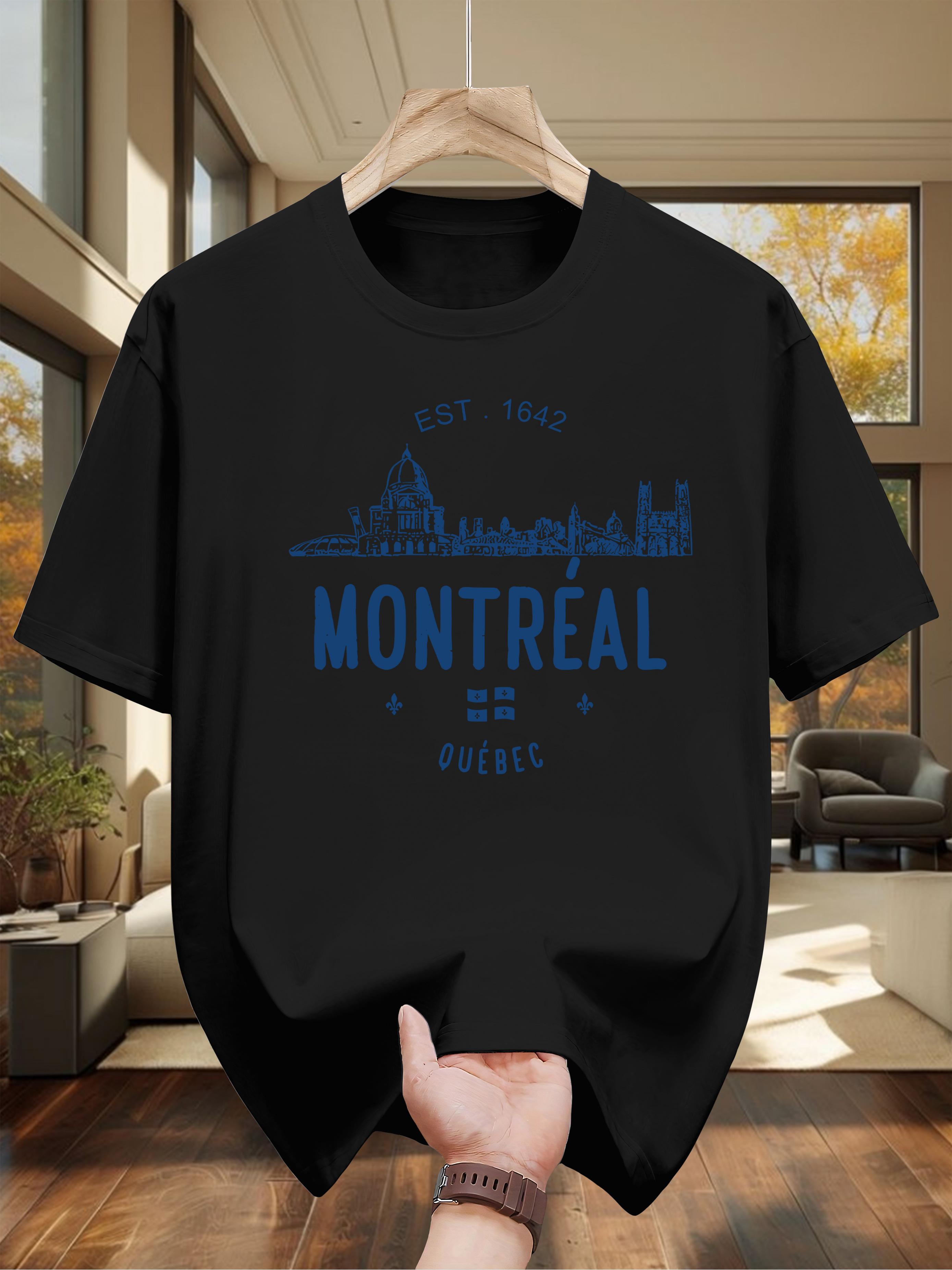 Montreal Skyline Graphic Cotton T-shirt - Black Casual Summer Tee with ESTD 1943 Design XXXL
Montreal Skyline Graphic Cotton T-shirt - Black Casual Summer Tee with ESTD 1943 Design XXXL