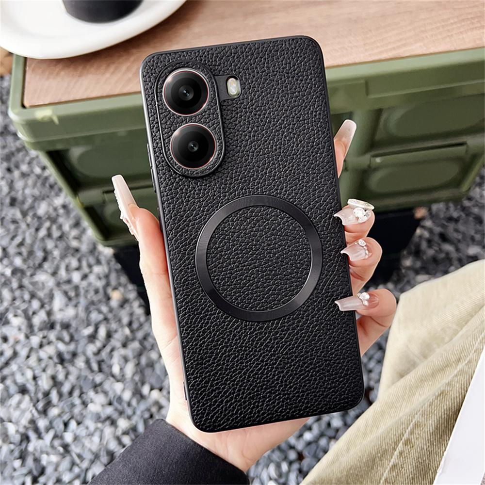 For Xiaomi Poco X7 Pro 5G Case Compatible with MagSafe PU Leather+TPU Phone Back Cover Purple
For Xiaomi Poco X7 Pro 5G Case Compatible with MagSafe PU Leather+TPU Phone Back Cover Purple