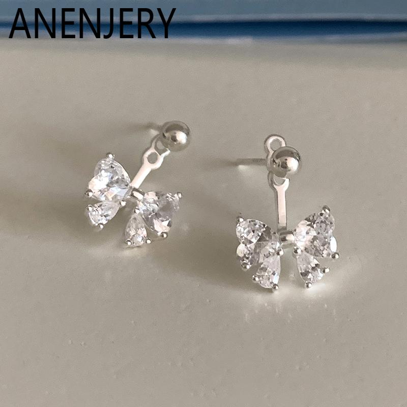 ANENJERY Bowknot Zircon Pendant Earrings For Women Korean Sweet Simple Cool Luxury French Jewelry Gifts Wholesale Party Daily белый
ANENJERY Bowknot Zircon Pendant Earrings For Women Korean Sweet Simple Cool Luxury French Jewelry Gifts Wholesale Party Daily белый