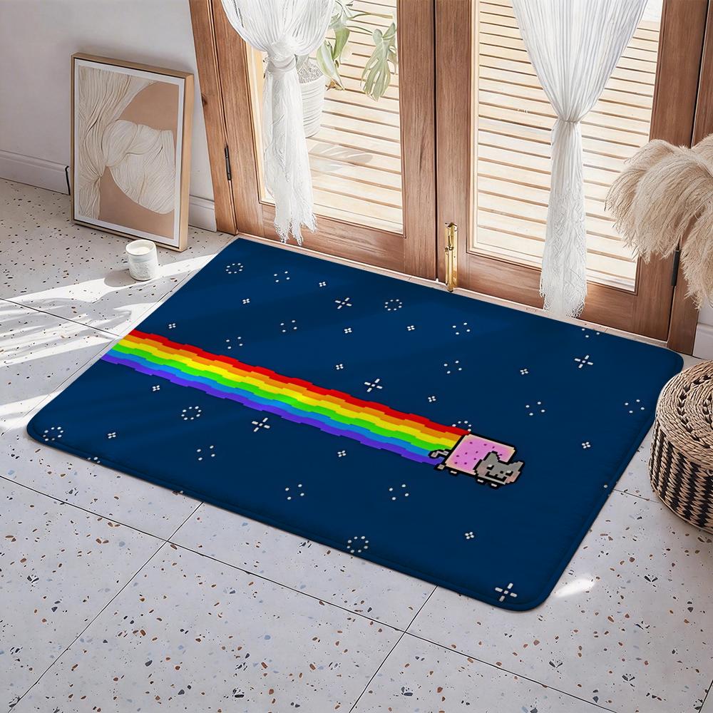 nyan cat lost in space Floor Mat Eco - Flannel Doormat Non-Slip Odorless Indoor Floor Rug Soft Short Plush Home Mat 40x60cm
nyan cat lost in space Floor Mat Eco - Flannel Doormat Non-Slip Odorless Indoor Floor Rug Soft Short Plush Home Mat 40x60cm