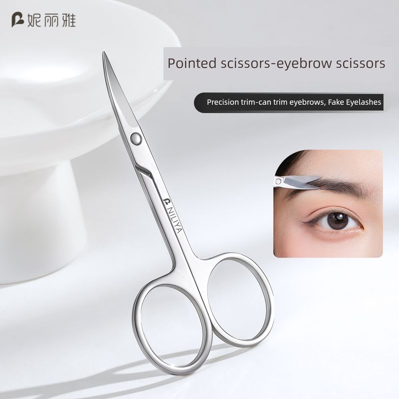 Niliya Eyebrow Scissors for Eyebrow Trimming Nose Hair Trimmer Makeup Beauty Eyebrow Pencil Clipper Suit Men and Women Pointed Eyebrow Trimming Scissors-Silver
Niliya Eyebrow Scissors for Eyebrow Trimming Nose Hair Trimmer Makeup Beauty Eyebrow Pencil Clipper Suit Men and Women Pointed Eyebrow Trimming Scissors-Silver