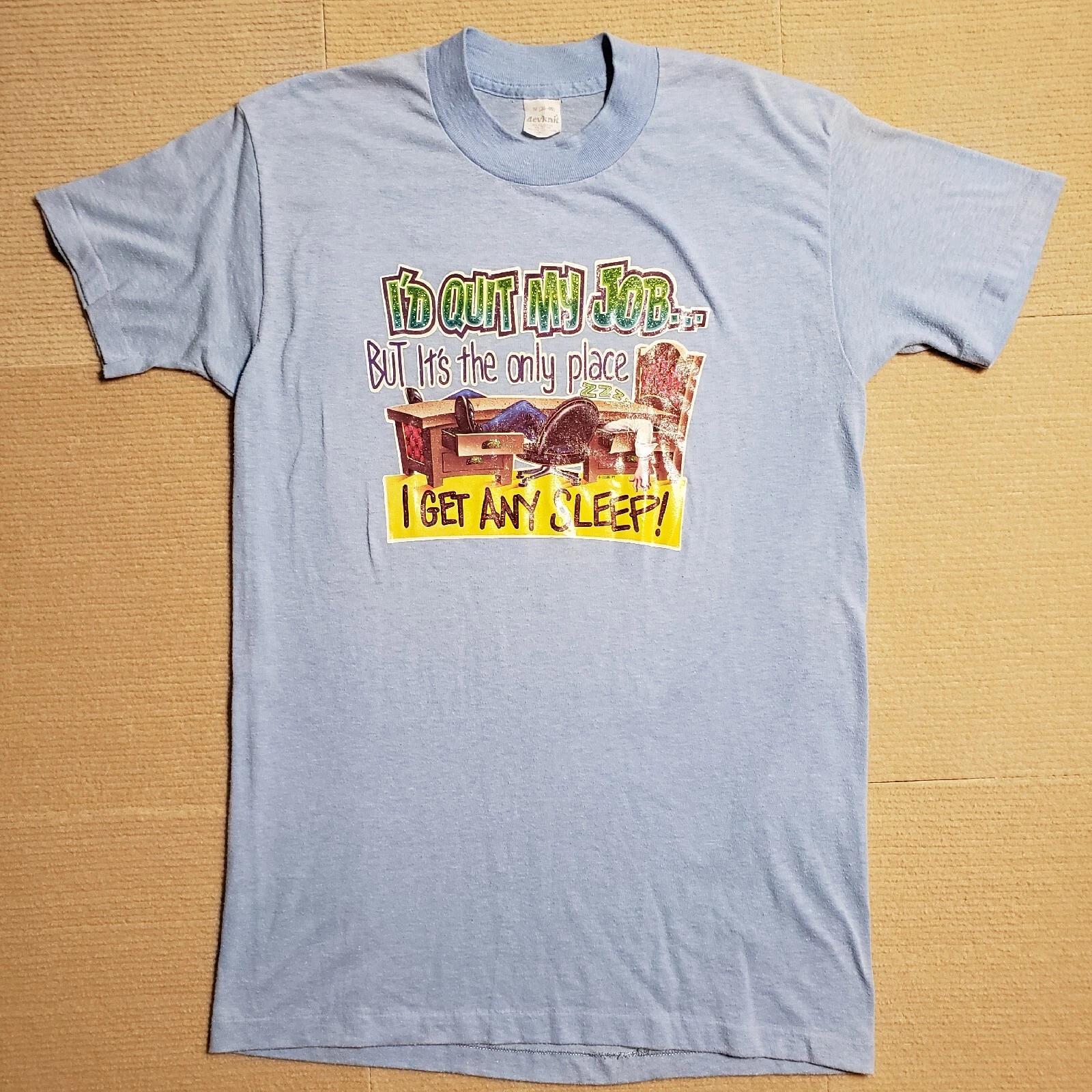 Vintage 80s Devknit Quit My Job ROACH T-shirt Mens M Grunge Ironic Punk Indie 3XL
Vintage 80s Devknit Quit My Job ROACH T-shirt Mens M Grunge Ironic Punk Indie 3XL