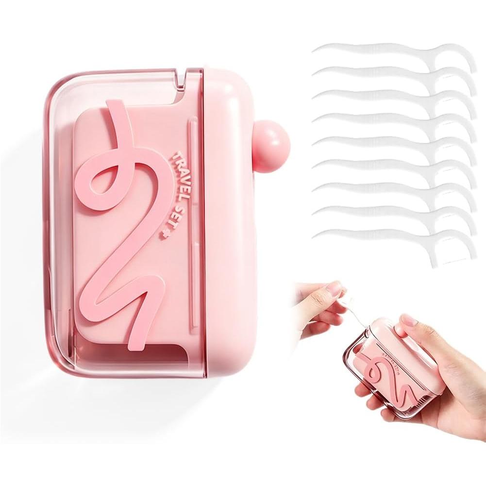 Portable Automatic Dental Floss Box, Home Mini Pop-up Floss Dispenser Case, Travel Oral Hygiene Tool, Ultra Fine Floss Stick Kit рожевий
Portable Automatic Dental Floss Box, Home Mini Pop-up Floss Dispenser Case, Travel Oral Hygiene Tool, Ultra Fine Floss Stick Kit рожевий