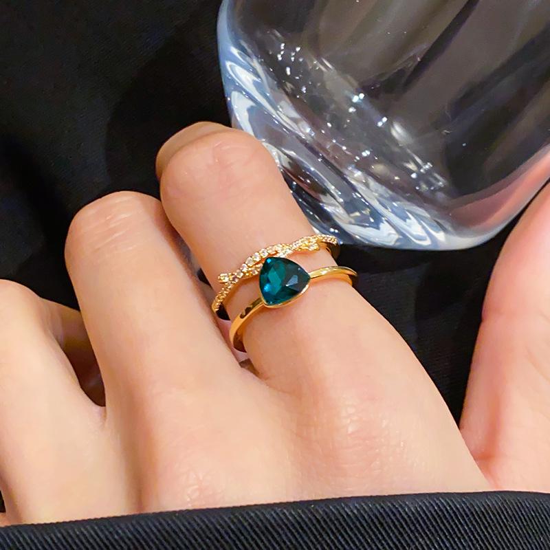 18K Gold Plated Geometric Double Layer Open Ring with Zircon - High-End Luxury Jewelry for Index Finger
18K Gold Plated Geometric Double Layer Open Ring with Zircon - High-End Luxury Jewelry for Index Finger