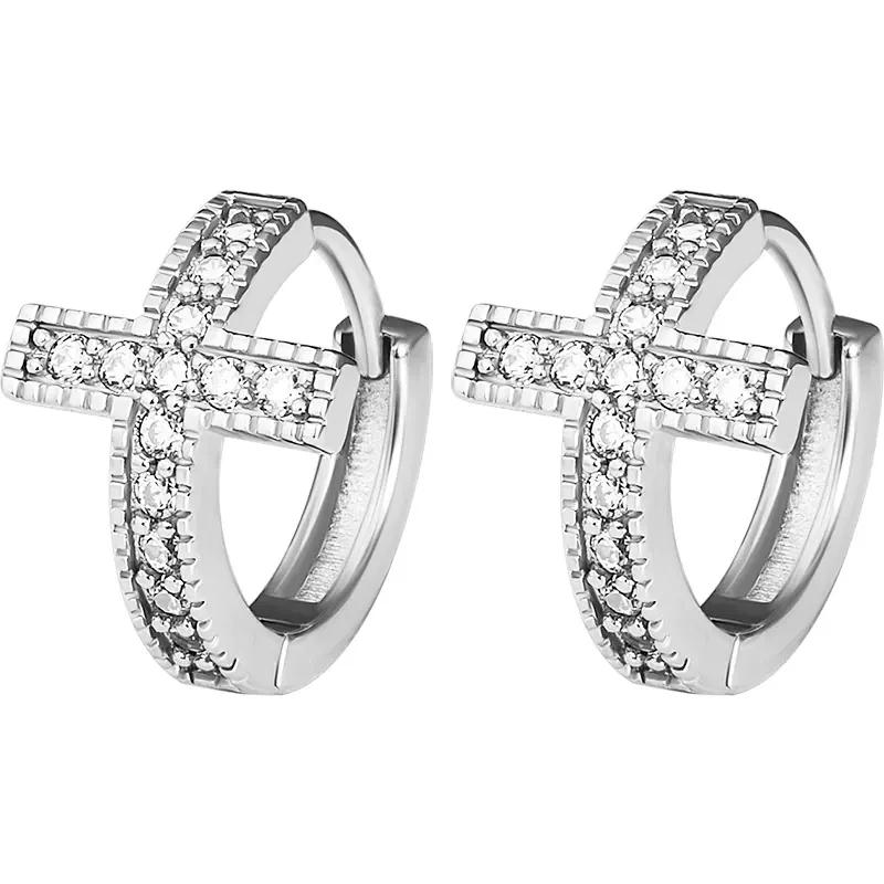 Huitan Exquisite Cross Splicing Circle Hoop Earrings for Women Shiny Cubic Zirconia Ear Accessories Charms Party Faith Zircon
Huitan Exquisite Cross Splicing Circle Hoop Earrings for Women Shiny Cubic Zirconia Ear Accessories Charms Party Faith Zircon