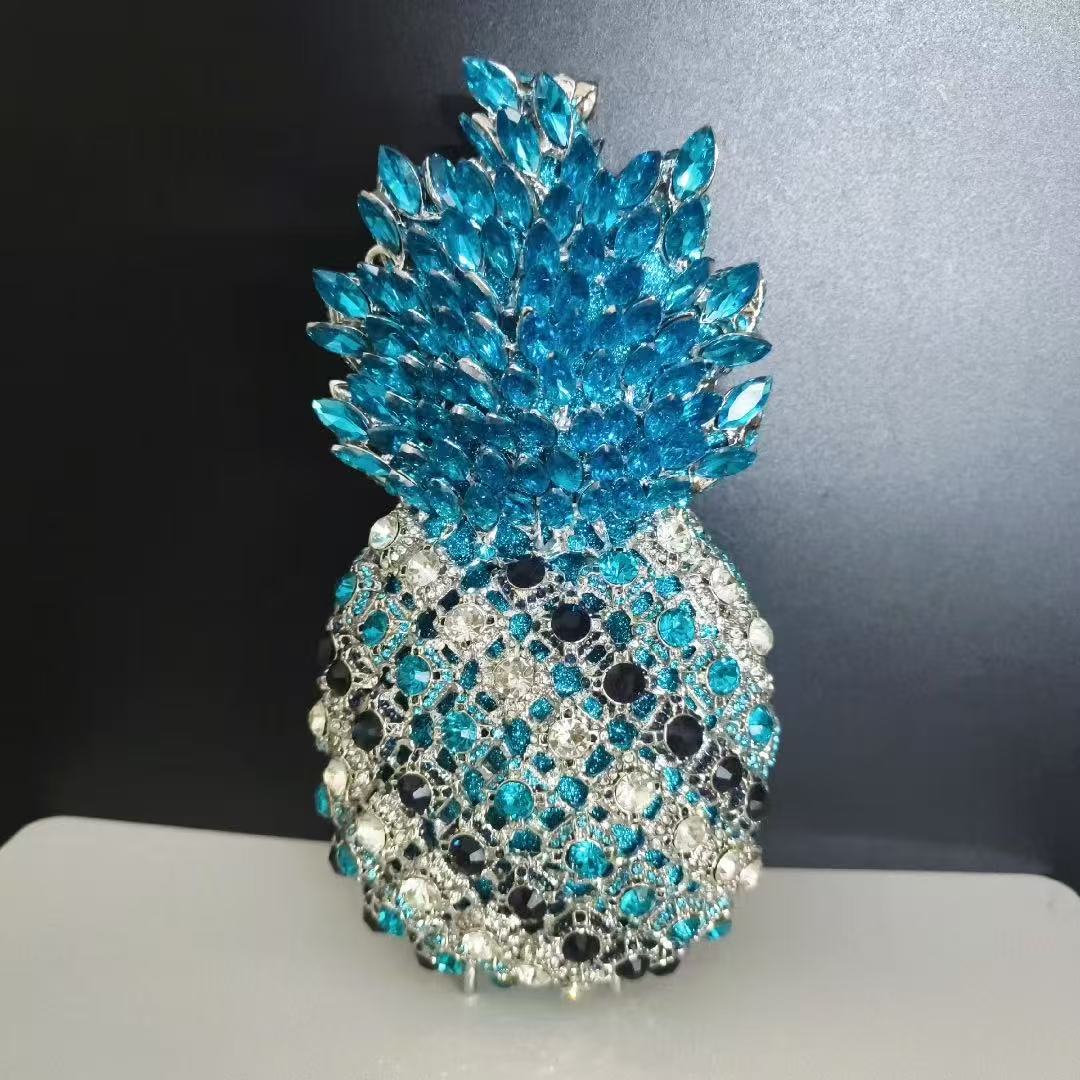 Blue Stone Pineapple Bag Diamond White Party Dinner Clutches Crystal Women Prom Formal Handbags For Lady Rhinestone Purses Bags 20cmX10cmX7cm
Blue Stone Pineapple Bag Diamond White Party Dinner Clutches Crystal Women Prom Formal Handbags For Lady Rhinestone Purses Bags 20cmX10cmX7cm