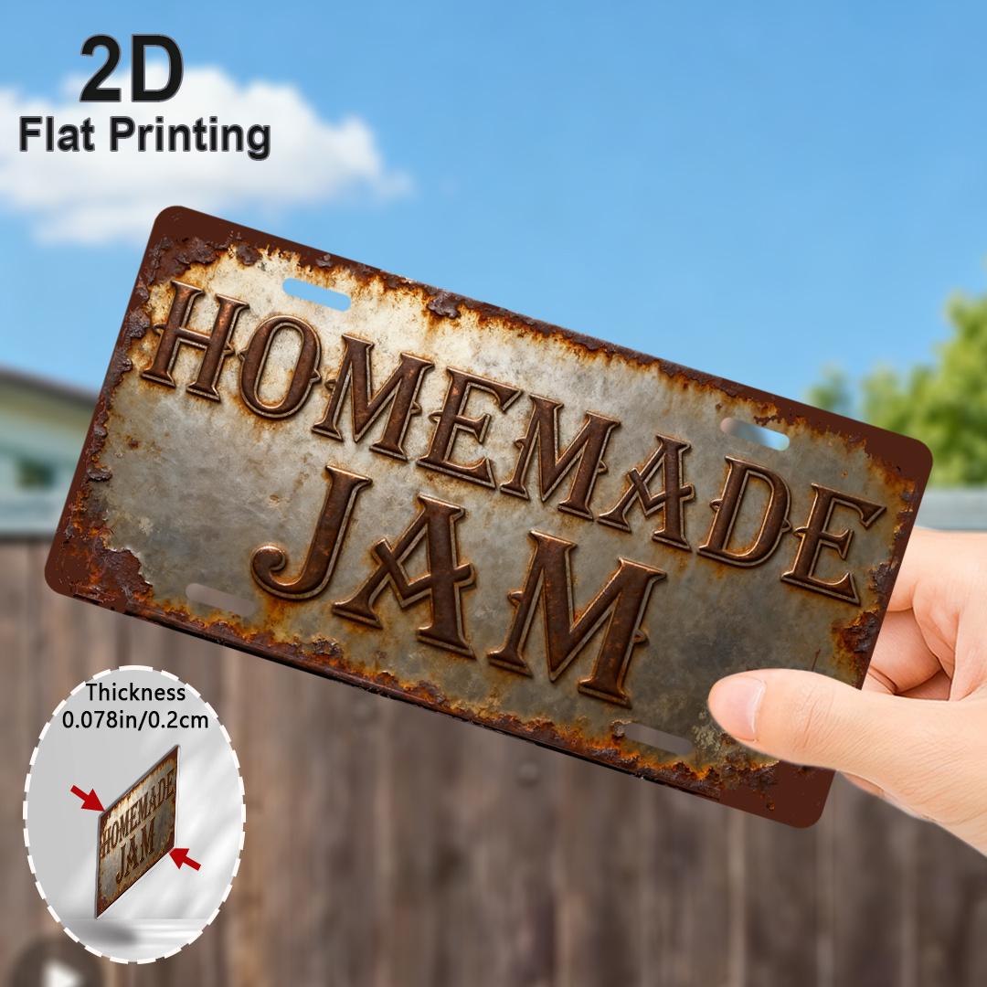 2D Flat,1pc Vintage Aluminum Sign-Rustic Farmhouse Kitchen Decor, Homemade Jam Theme, Easy Hang Pre-Drilled Holes, Cafe Wall Art 15x30cm(5.9x7.8inch)
2D Flat,1pc Vintage Aluminum Sign-Rustic Farmhouse Kitchen Decor, Homemade Jam Theme, Easy Hang Pre-Drilled Holes, Cafe Wall Art 15x30cm(5.9x7.8inch)
