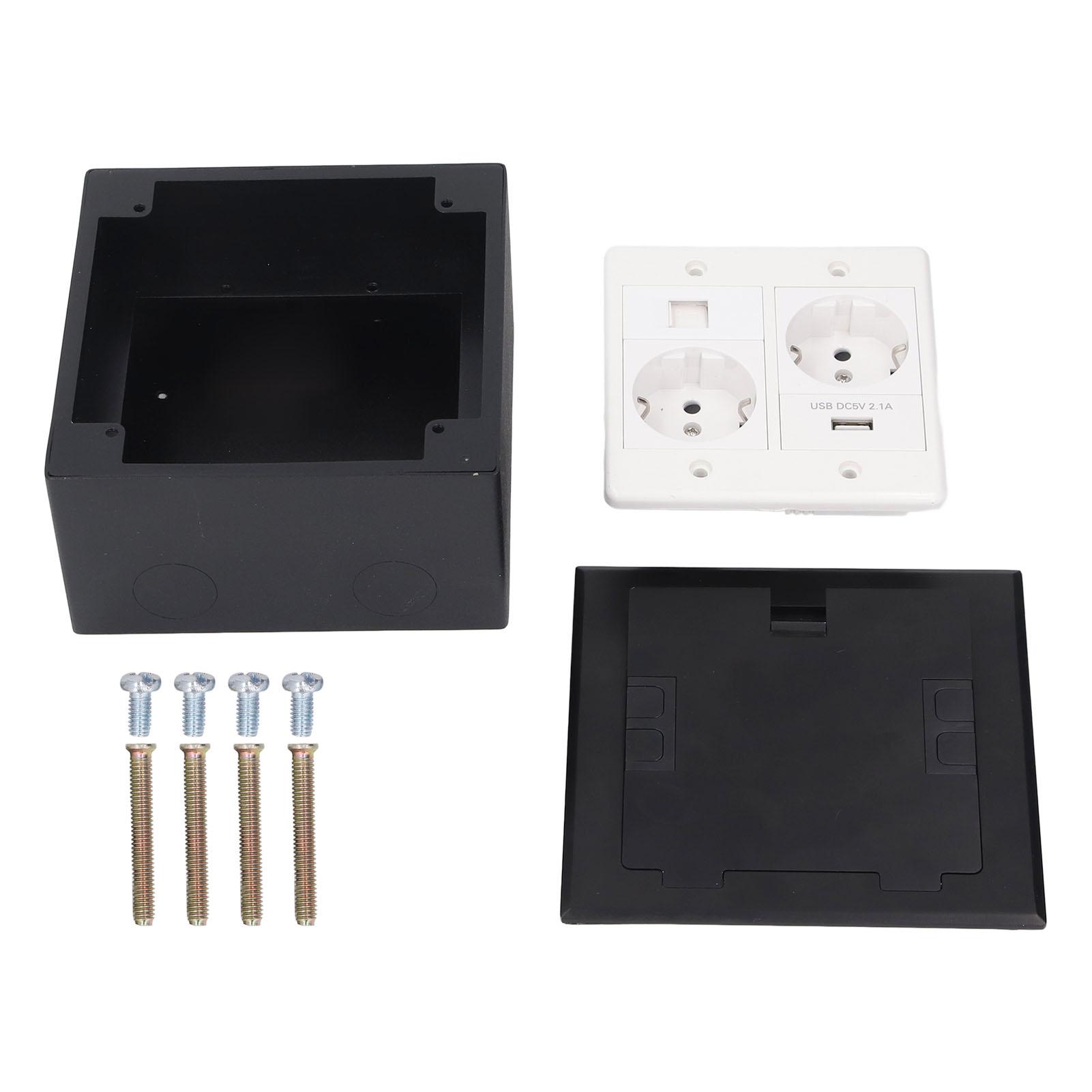 Floor Power Socket Box USB Network 16A 2 Prong Hole Recessed Outlet Box for Office Hotel School
Floor Power Socket Box USB Network 16A 2 Prong Hole Recessed Outlet Box for Office Hotel School