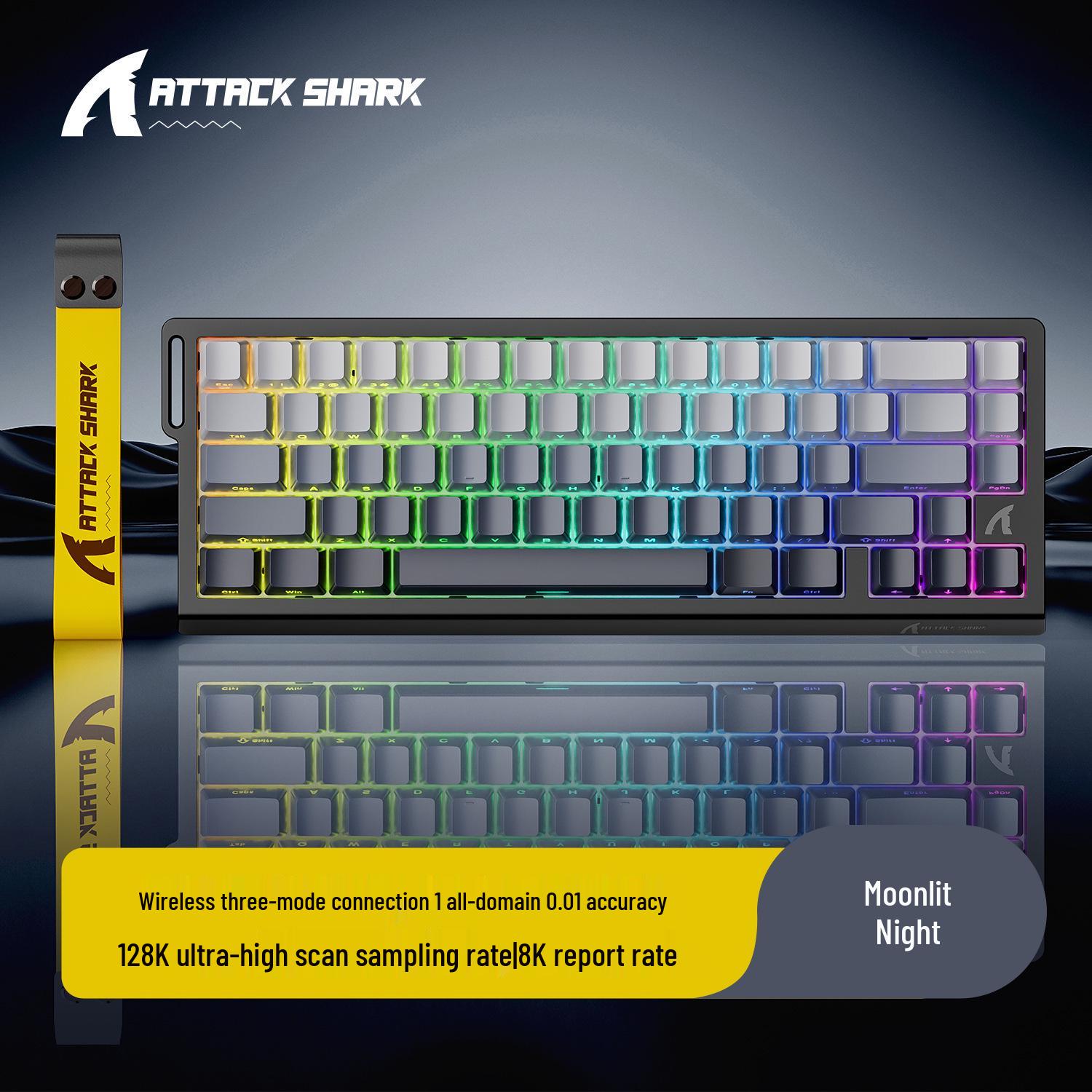 Механічна клавіатура Attack Shark X68PROHE RGB з магнітними перемикачами - Трирежимна, з бічним друком, дротова/бездротова з підключенням 8K
Механічна клавіатура Attack Shark X68PROHE RGB з магнітними перемикачами - Трирежимна, з бічним друком, дротова/бездротова з підключенням 8K