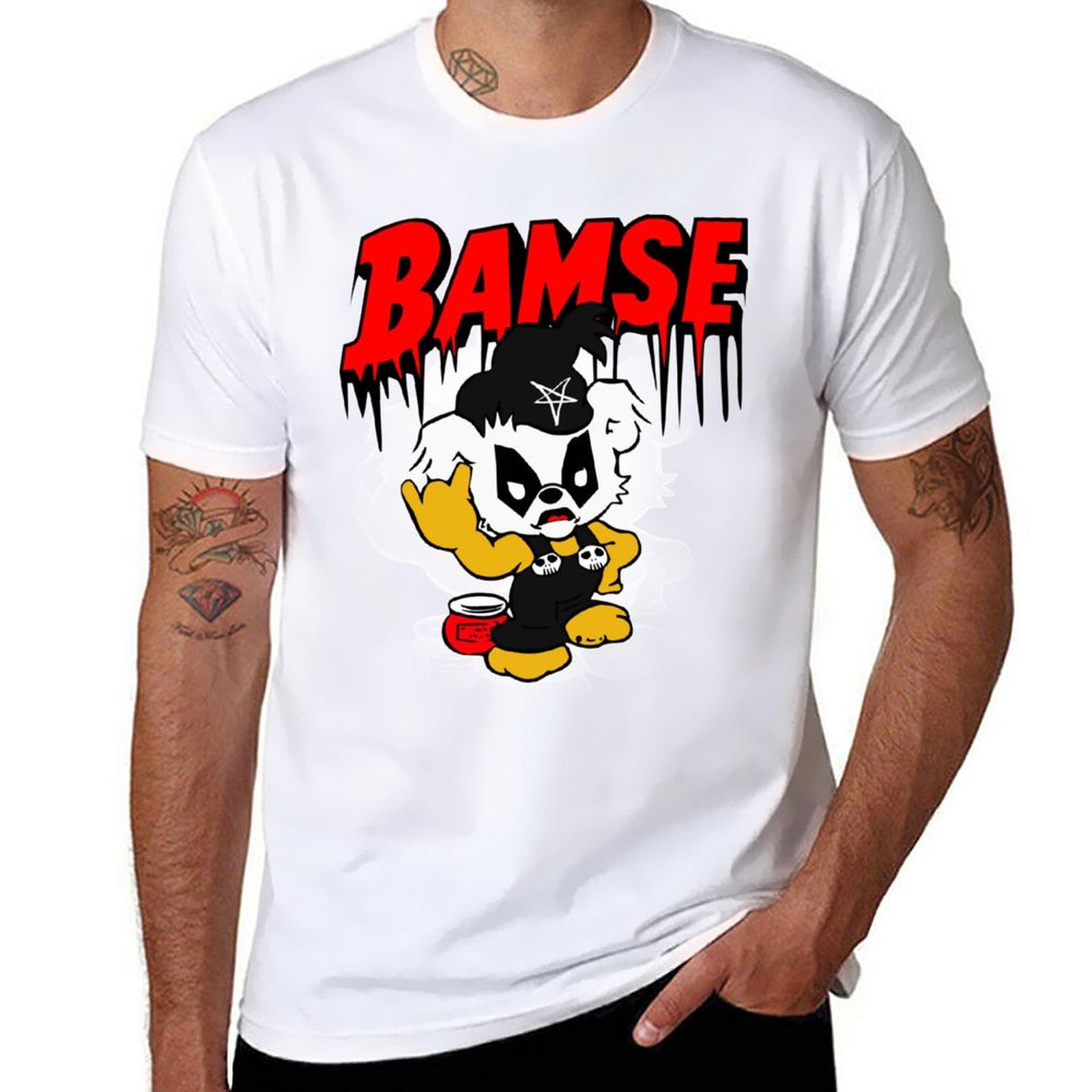Нова Чорна Металева Футболка Bamse світшот чорна футболка тренувальні футболки для чоловіків 3XL
Нова Чорна Металева Футболка Bamse світшот чорна футболка тренувальні футболки для чоловіків 3XL