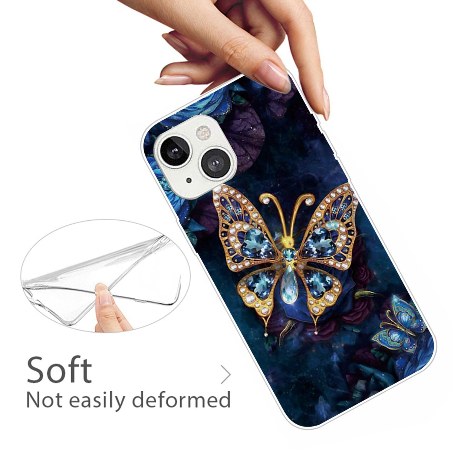 IMD Pattern Printing Phone Case for iPhone 14 6.1 inch,Anti-fall Protection Soft TPU Shockproof Cover Jewelry Butterfly
IMD Pattern Printing Phone Case for iPhone 14 6.1 inch,Anti-fall Protection Soft TPU Shockproof Cover Jewelry Butterfly