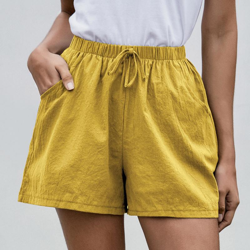 Женские шорты с карманами, хлопковые льняные брюки, белые, черные, зеленые, однотонные, с эластичной резинкой на талии, широкие свободные короткие брюки
Женские шорты с карманами, хлопковые льняные брюки, белые, черные, зеленые, однотонные, с эластичной резинкой на талии, широкие свободные короткие брюки