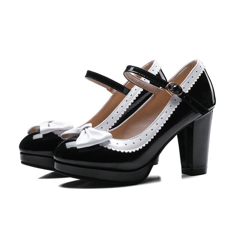 Корейская версия туфель-лодочек Bow One Word Buckle Round Head, новые женские туфли большого размера, подходящие по цвету, на толстом каблуке 34 красный
Корейская версия туфель-лодочек Bow One Word Buckle Round Head, новые женские туфли большого размера, подходящие по цвету, на толстом каблуке 34 красный