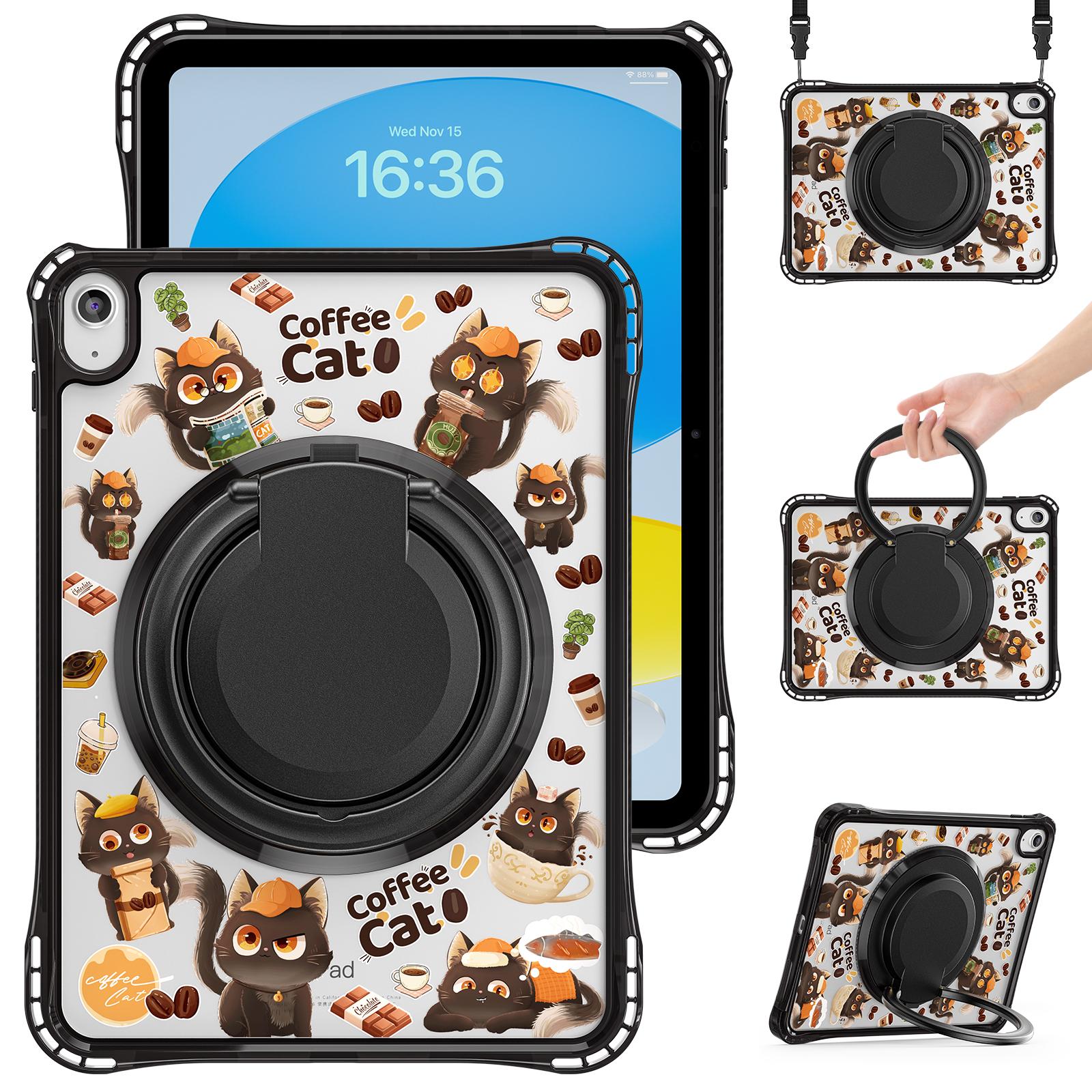 For iPad (2025)/iPad 10.9 (2022) Case Kickstand Pattern PC + TPU + Acrylic Tablet Cover with Shoulder Strap B
For iPad (2025)/iPad 10.9 (2022) Case Kickstand Pattern PC + TPU + Acrylic Tablet Cover with Shoulder Strap B