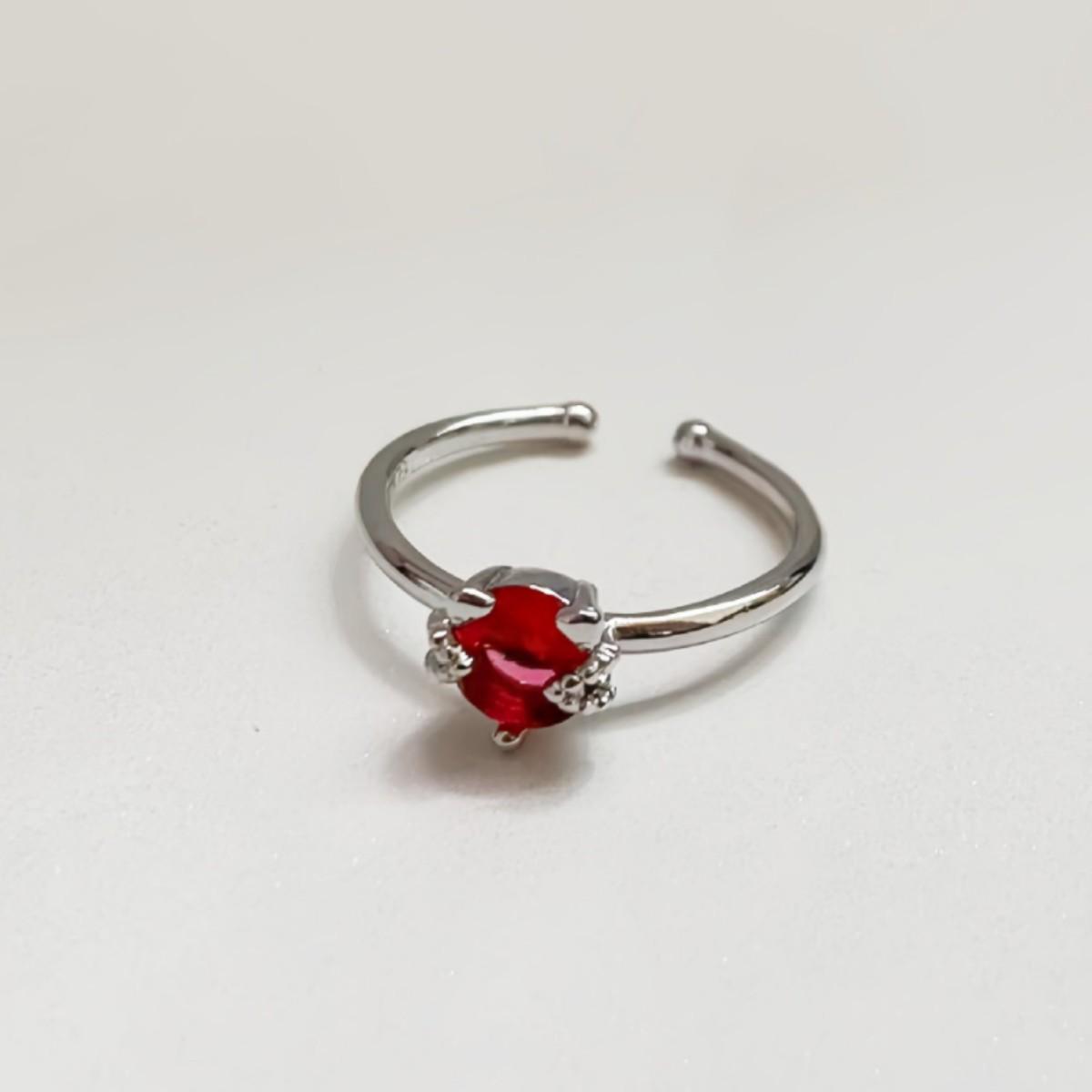 Korean Style Red Diamond Zirconia Cat Open Ring for Women - Fashionable and Sweet.
Korean Style Red Diamond Zirconia Cat Open Ring for Women - Fashionable and Sweet.