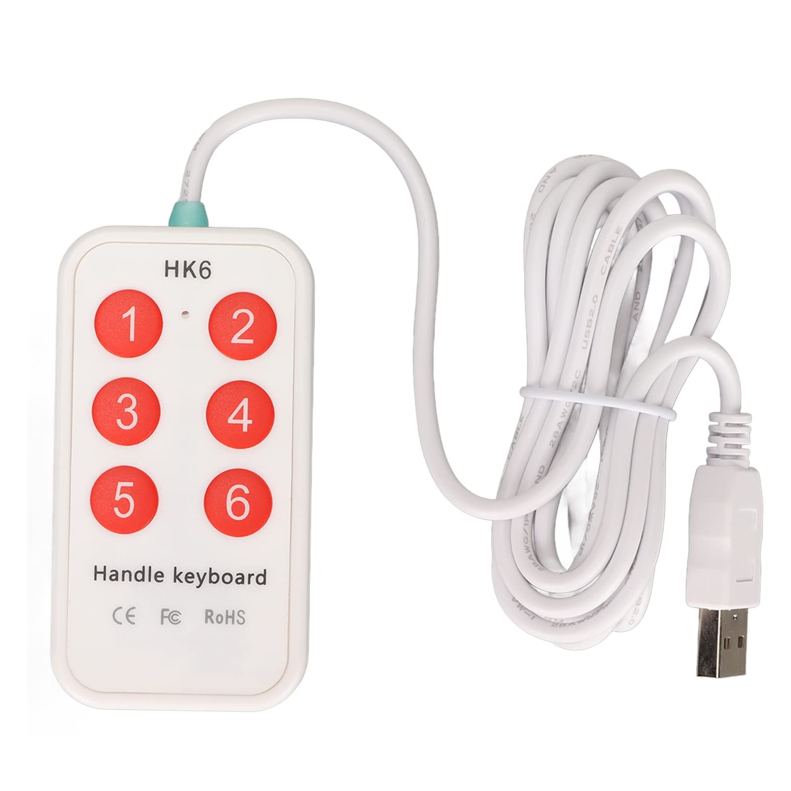 Programmable Multifunction Mechanical Gaming Macro USB 6 Key Handheld Switch Controller for Hospital Image Scanning Keypad, Keypad, Keypad,
Programmable Multifunction Mechanical Gaming Macro USB 6 Key Handheld Switch Controller for Hospital Image Scanning Keypad, Keypad, Keypad,