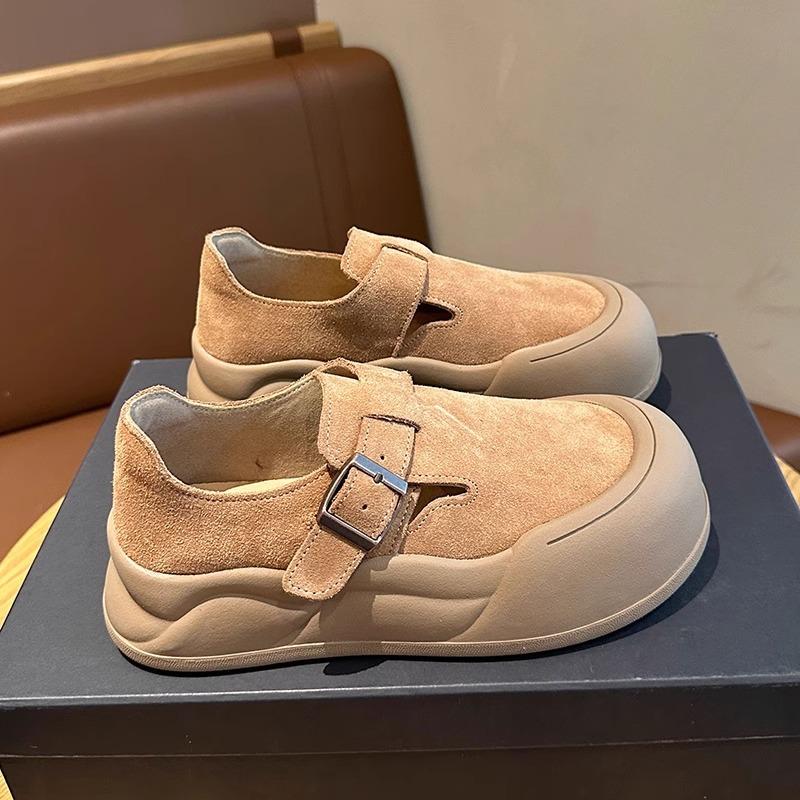 Leather platform Birkenstocks autumn casual big head shoes Internet celebrity same Mary Jane single shoes student versatile loafers 35
Leather platform Birkenstocks autumn casual big head shoes Internet celebrity same Mary Jane single shoes student versatile loafers 35