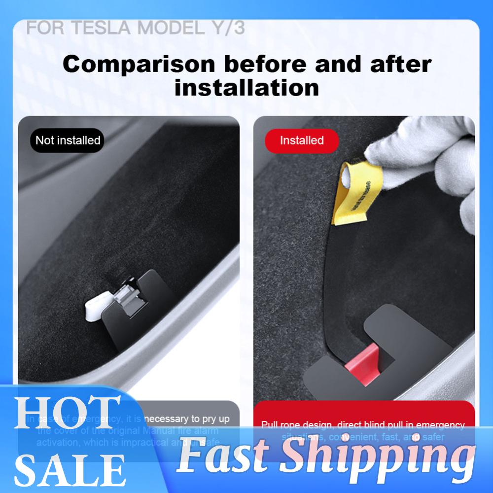 Car Door Emergency Handle Extended Manual Door Release Emergency Safety Pull Rope Emergency Puller Button for TESLA Model Y China Mainland
Car Door Emergency Handle Extended Manual Door Release Emergency Safety Pull Rope Emergency Puller Button for TESLA Model Y China Mainland