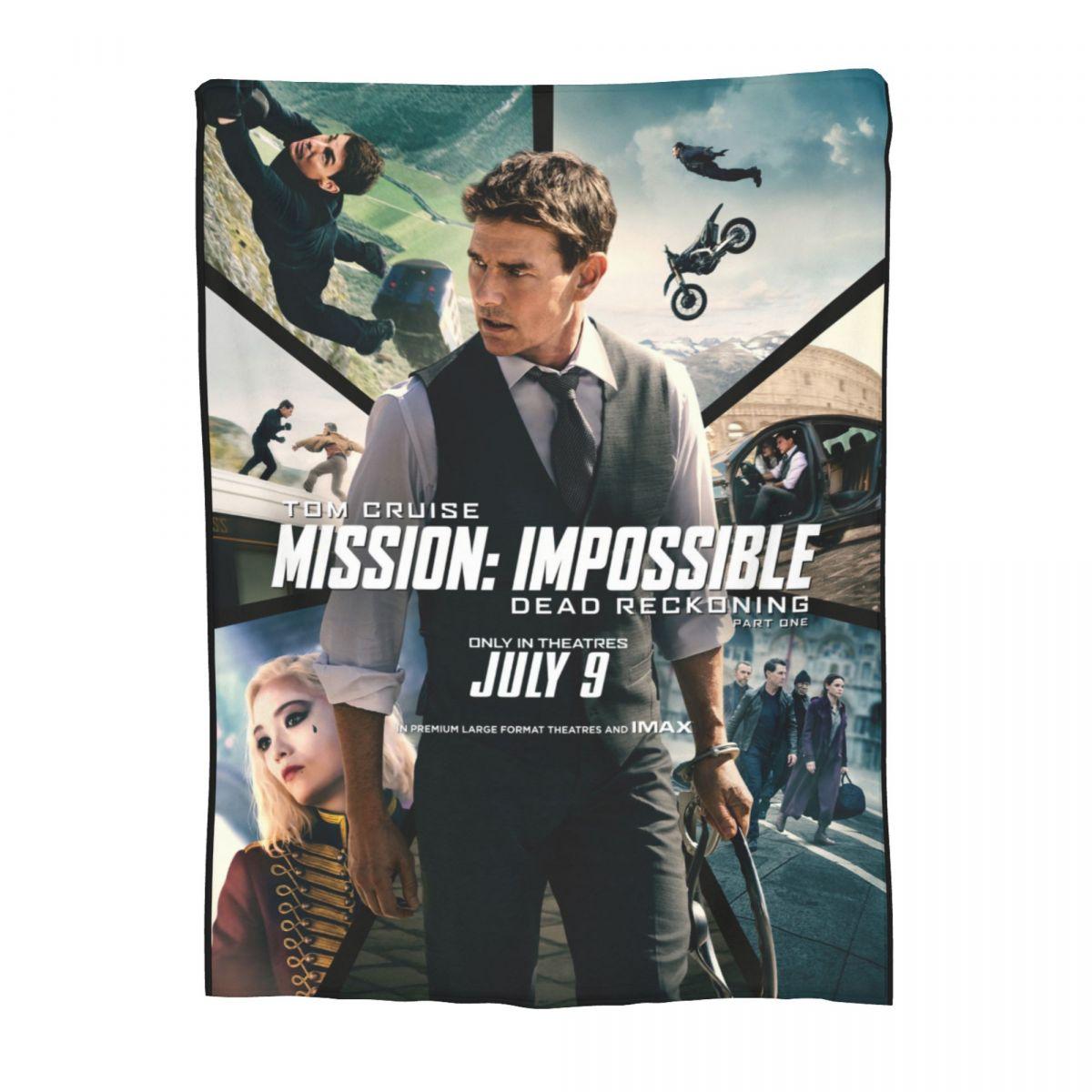 Mission Impossible Movie Blanket Fleece Spring/Autumn Tom Cruise Portable Warm Throw Blanket for Home Couch Plush Thin Quilt 75x90cm
Mission Impossible Movie Blanket Fleece Spring/Autumn Tom Cruise Portable Warm Throw Blanket for Home Couch Plush Thin Quilt 75x90cm