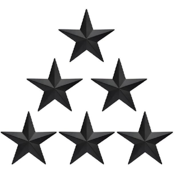 COOZZYHUOR 6 9”12 Metal Barn Star Wall Decor,Texas Stars Art,Rustic Vintage Western Country Farmhouse Home Indoor or Outdoor Decoration,Set of 6“ Black
COOZZYHUOR 6 9”12 Metal Barn Star Wall Decor,Texas Stars Art,Rustic Vintage Western Country Farmhouse Home Indoor or Outdoor Decoration,Set of 6“ Black