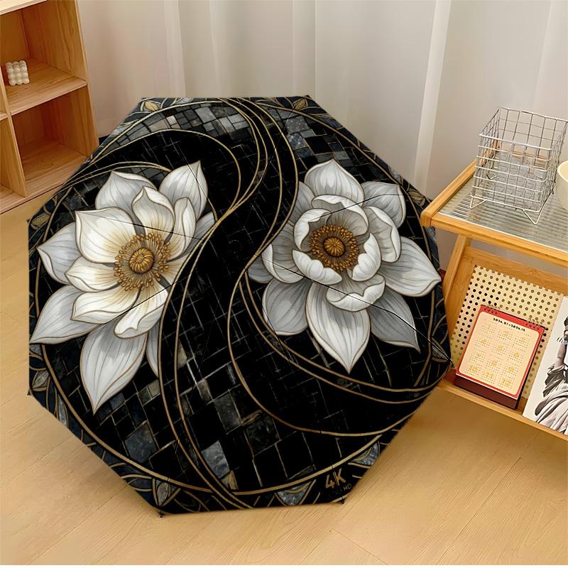 Elegant Circular Lotus Mandala Printed umbrella windproof folding umbrella portable sun and rain umbrella suitable for gifting
Elegant Circular Lotus Mandala Printed umbrella windproof folding umbrella portable sun and rain umbrella suitable for gifting