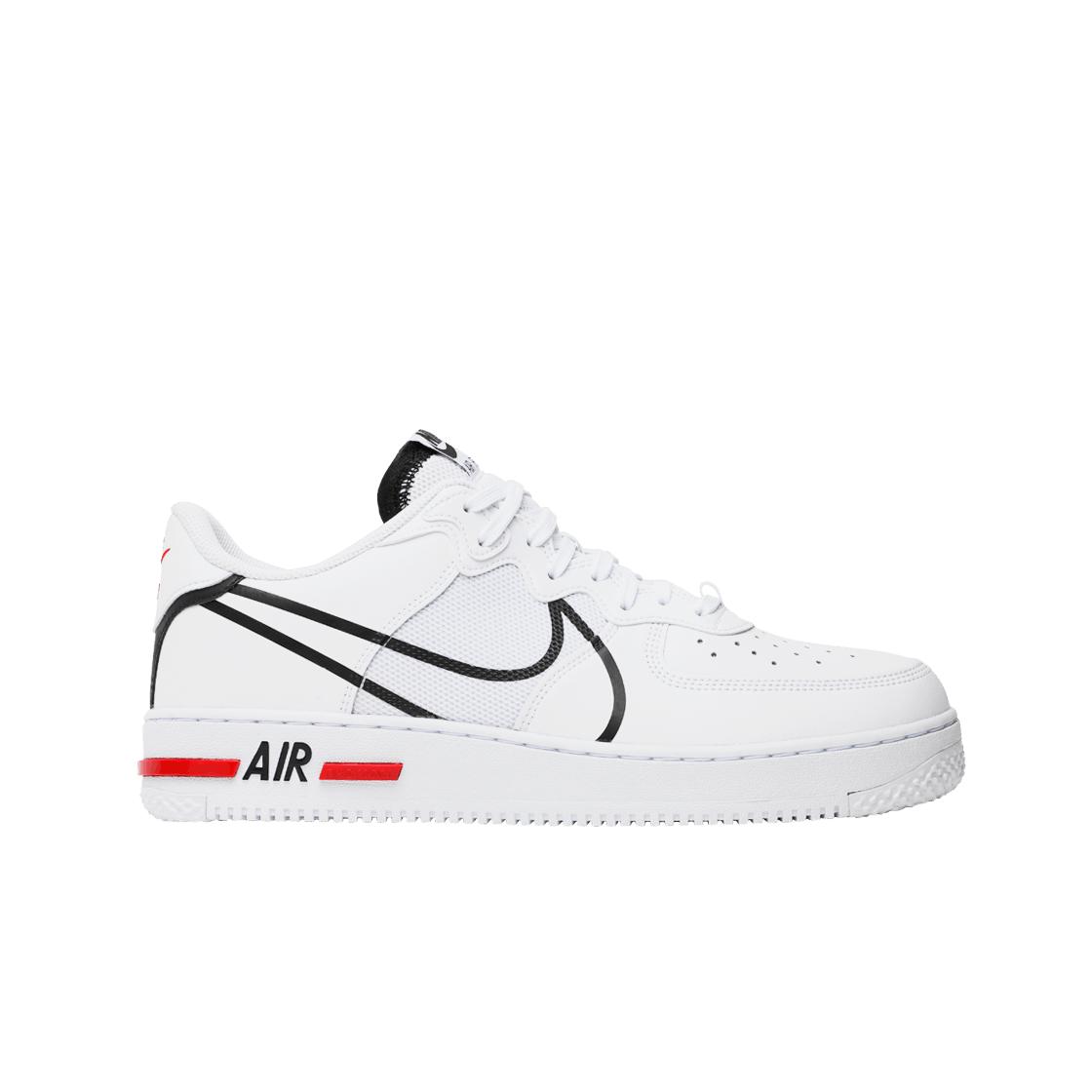 Nike Air Force 1 React White Black Red 295
Nike Air Force 1 React White Black Red 295