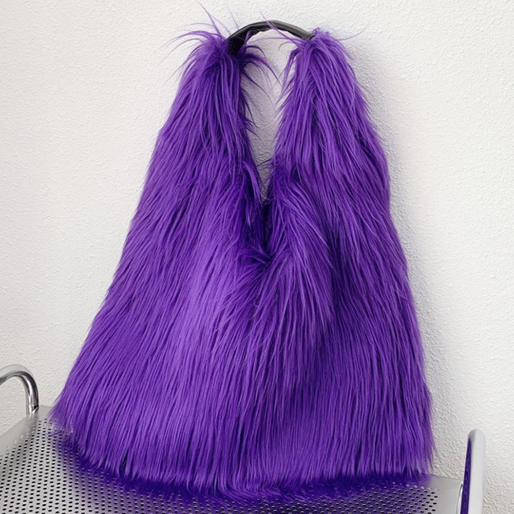 Women Fluffy Shoulder Bag Hasp Fuzzy Tote Handbag Casual Plush Tote Handbag Versatile Large Capacity Girl Satchel Bag фиолетовый
Women Fluffy Shoulder Bag Hasp Fuzzy Tote Handbag Casual Plush Tote Handbag Versatile Large Capacity Girl Satchel Bag фиолетовый
