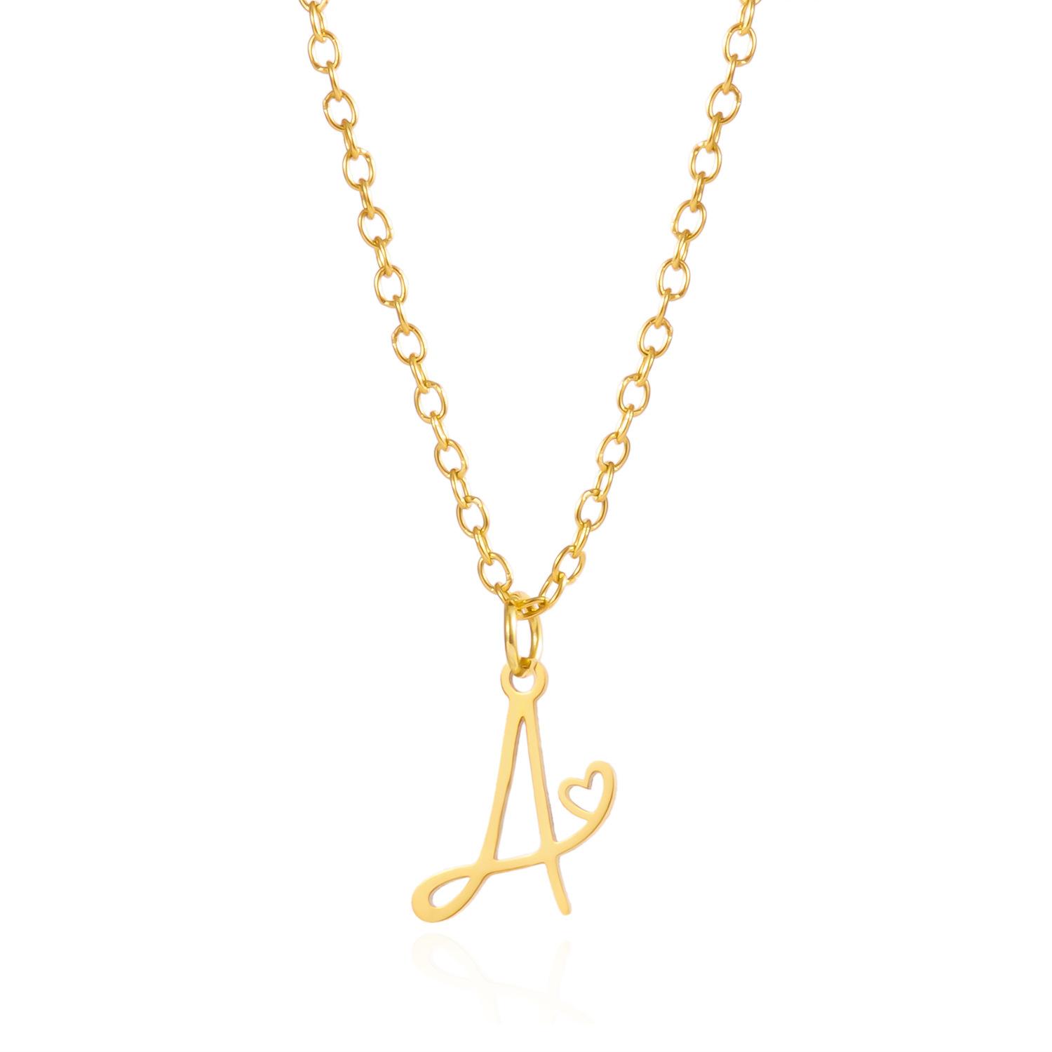 CARLIDANA Go Party Fashion Jewelry A-Z 26 Letter Heart Pendant Waterproof Non Tarnish Gold Plated Stainless Steel Necklace Gold&40 and 5cm
CARLIDANA Go Party Fashion Jewelry A-Z 26 Letter Heart Pendant Waterproof Non Tarnish Gold Plated Stainless Steel Necklace Gold&40 and 5cm