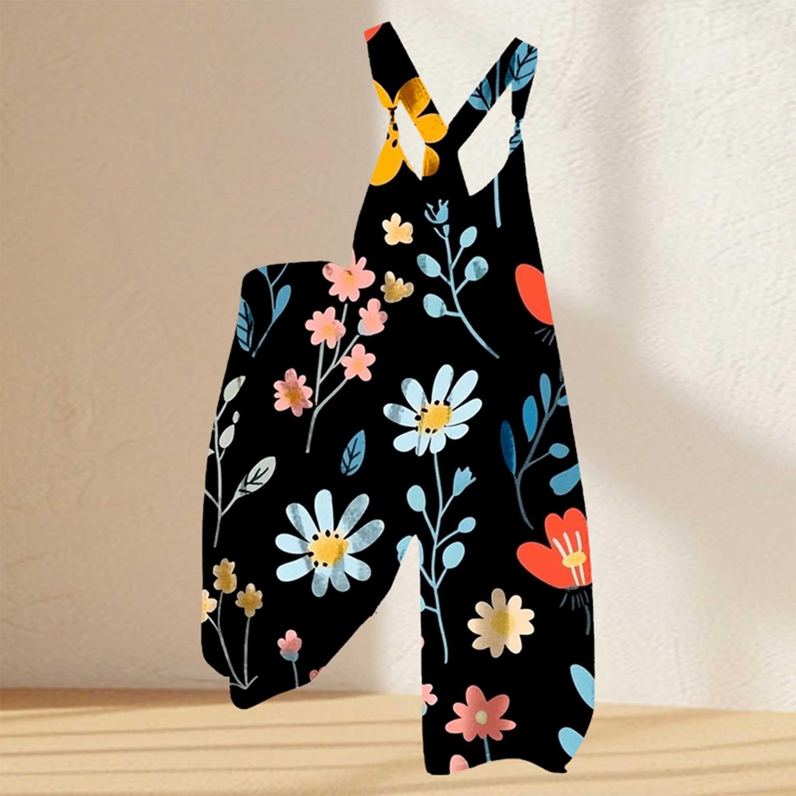 Women s Romper Floral Print Casual Loose Cotton Linen Overalls XL Темно-синій
Women s Romper Floral Print Casual Loose Cotton Linen Overalls XL Темно-синій
