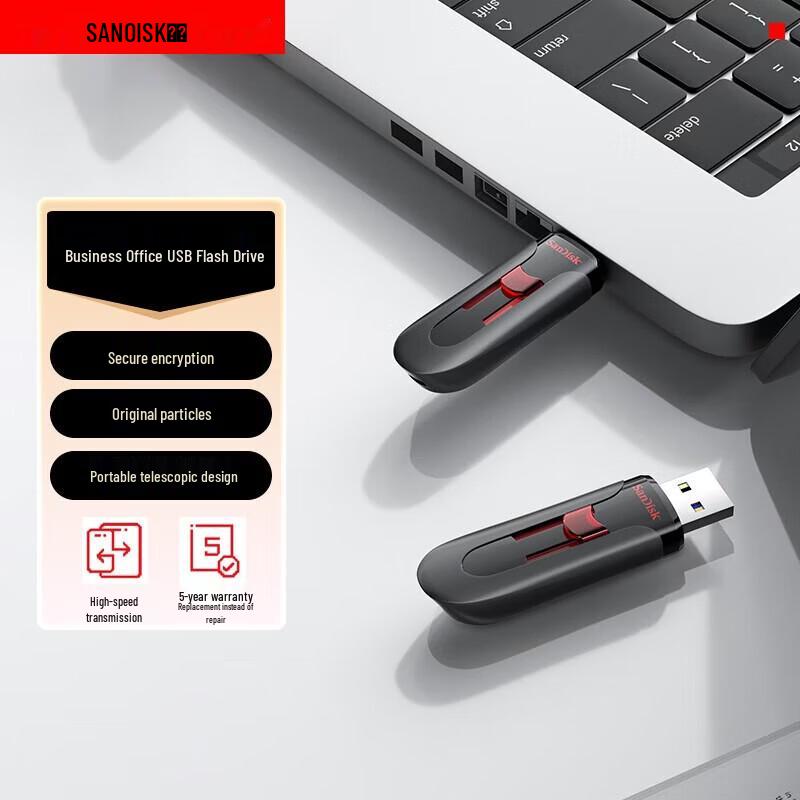 SanDisk Cruzer Glide 32GB USB 3.0 Flash Drive 2-Pack
SanDisk Cruzer Glide 32GB USB 3.0 Flash Drive 2-Pack