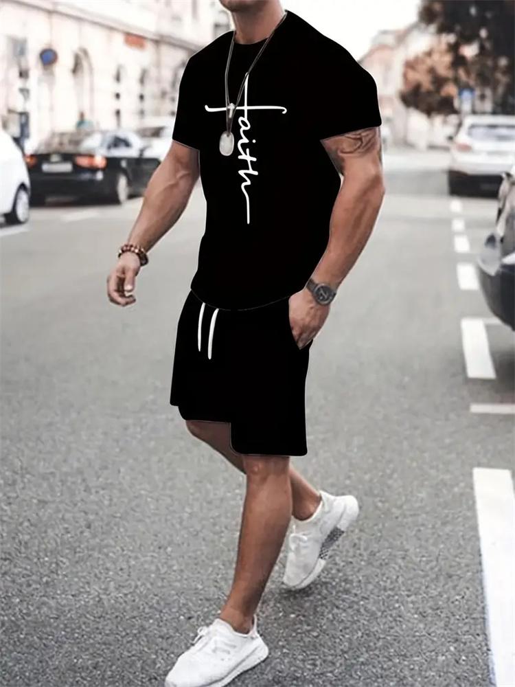 Oversized Outdoor Beach Sports Men s Plus Size Suit Mens T Shirt Shorts Set Fashion Mens 3D Cross Printed Short Sleeve Two Pieces 6XL
Oversized Outdoor Beach Sports Men s Plus Size Suit Mens T Shirt Shorts Set Fashion Mens 3D Cross Printed Short Sleeve Two Pieces 6XL