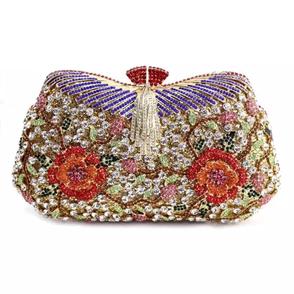 Blue Rhinestone Women Evening Clutch Bag High-End Gold Metal Flower Ladies Green Crystal Diamond Shoulder Handbags Party Purse 20cmX11.5cmX6.2cm
Blue Rhinestone Women Evening Clutch Bag High-End Gold Metal Flower Ladies Green Crystal Diamond Shoulder Handbags Party Purse 20cmX11.5cmX6.2cm
