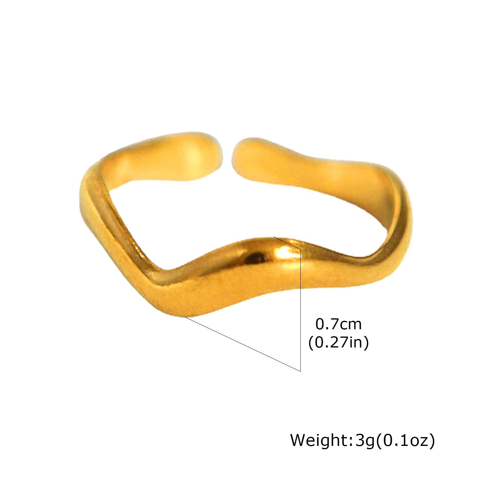 Glossy Water Drop Open Ring Glossy Three Layer Full Gloss Wave Rings for Women Stainless Steel Creative Finger Knuckle Rings resizable
Glossy Water Drop Open Ring Glossy Three Layer Full Gloss Wave Rings for Women Stainless Steel Creative Finger Knuckle Rings resizable