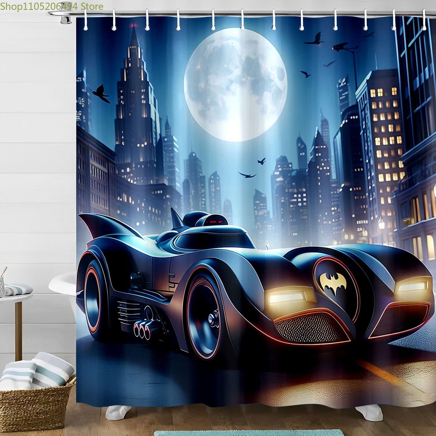 1pc WB Batman Shower Curtain - Officially Licensed Polyester Fabric with Hooks, All-Season Bathroom Decor for Windows, Walls & 90x180cm
1pc WB Batman Shower Curtain - Officially Licensed Polyester Fabric with Hooks, All-Season Bathroom Decor for Windows, Walls & 90x180cm