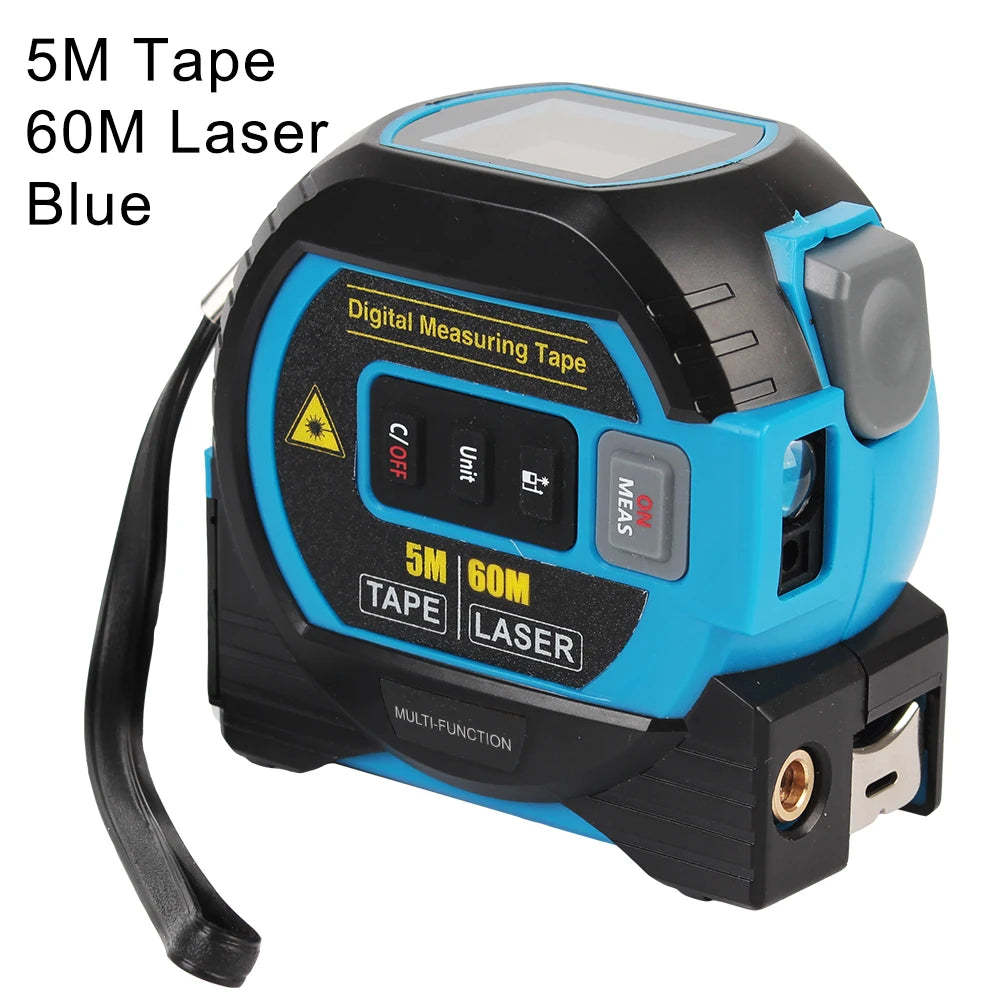 Steel Electronic Laser Infrared Tape Measure Crosshair High-Precision Rangefinder 40m/60m 5m+60m blue
Steel Electronic Laser Infrared Tape Measure Crosshair High-Precision Rangefinder 40m/60m 5m+60m blue
